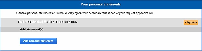 Experian - Your Personal Statements