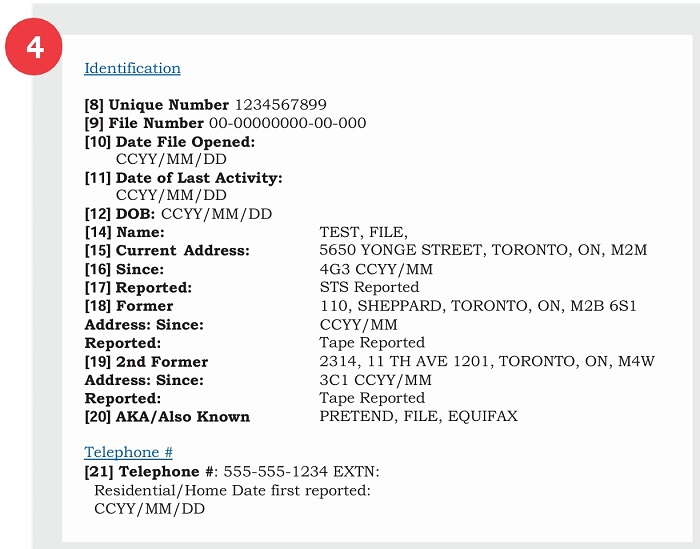 Equifax - Personal Identification Information