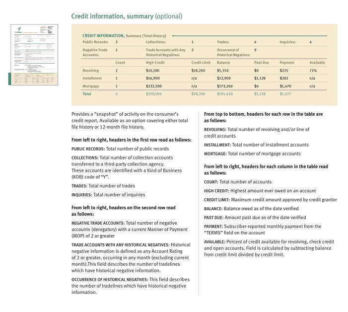 TransUnion - Credit Report Fields Explained Continued